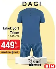 DAGİ ERKEK ŞORT TAKIM S/M/L/XL